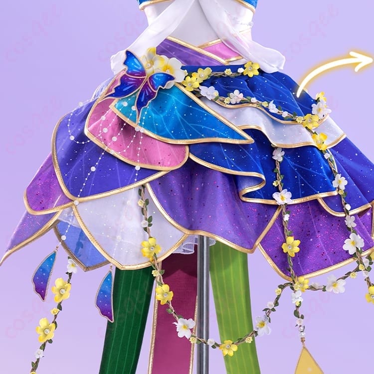 ラブライブ！スクフェス 園田海未の妖精の国編・覚醒後衣装｜花と蝶が映えるコスプレ - 2枚目の画像