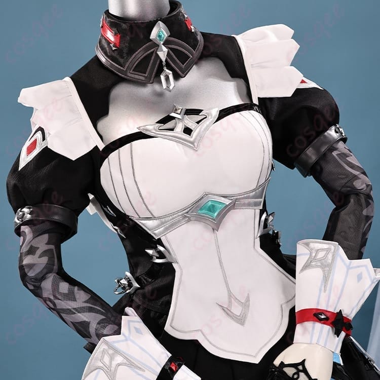 原神 ダニカ メイド長Ver. コスプレ衣装｜黒×白の上品な装飾で撮影映え - 4枚目の画像
