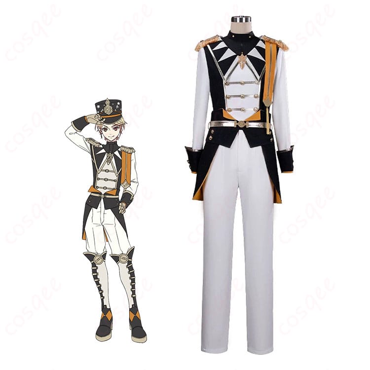 天馬司のキャラクター画像とブリキノダンスのコスプレ衣装を並べた商品紹介画像