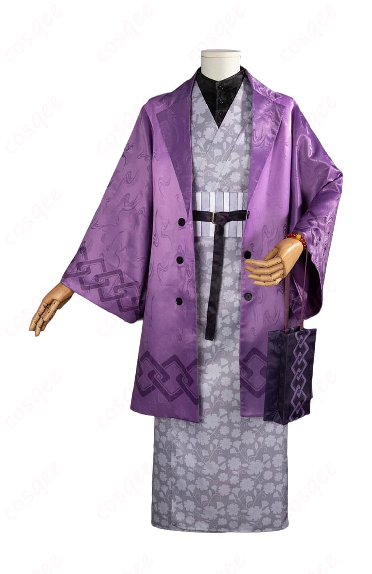 不死川玄弥のいこいの里巡りコスプレ衣装の正面