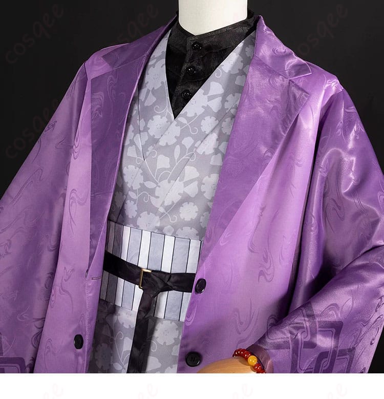 不死川玄弥コスプレ衣装の襟元の装飾
