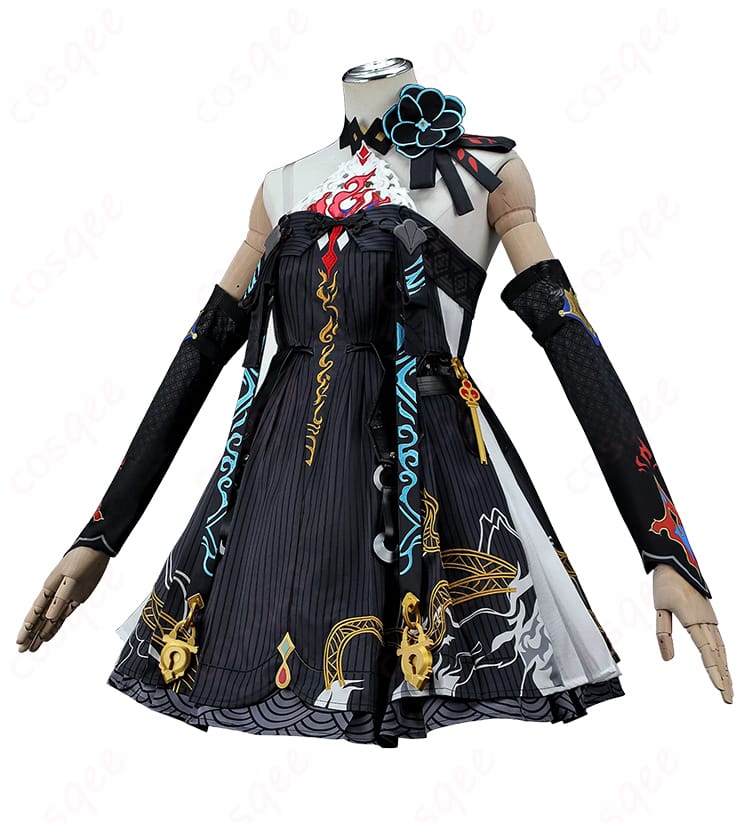 鎖暝コスプレ衣装のスカート装飾のアップ
