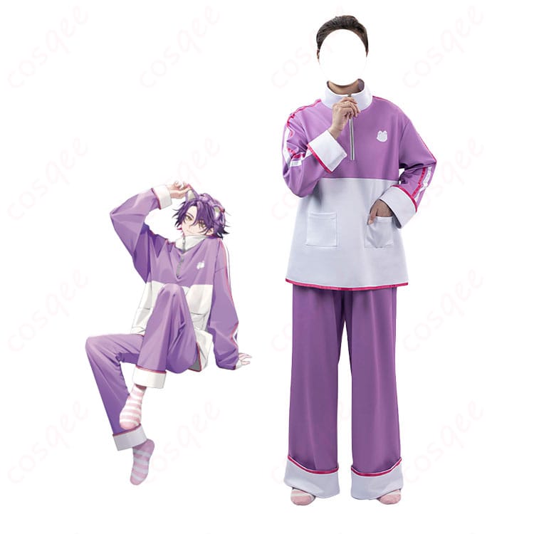 渡会雲雀の人物画像と「VOLTACTION Pajama Party!」コスプレ衣装の商品画像