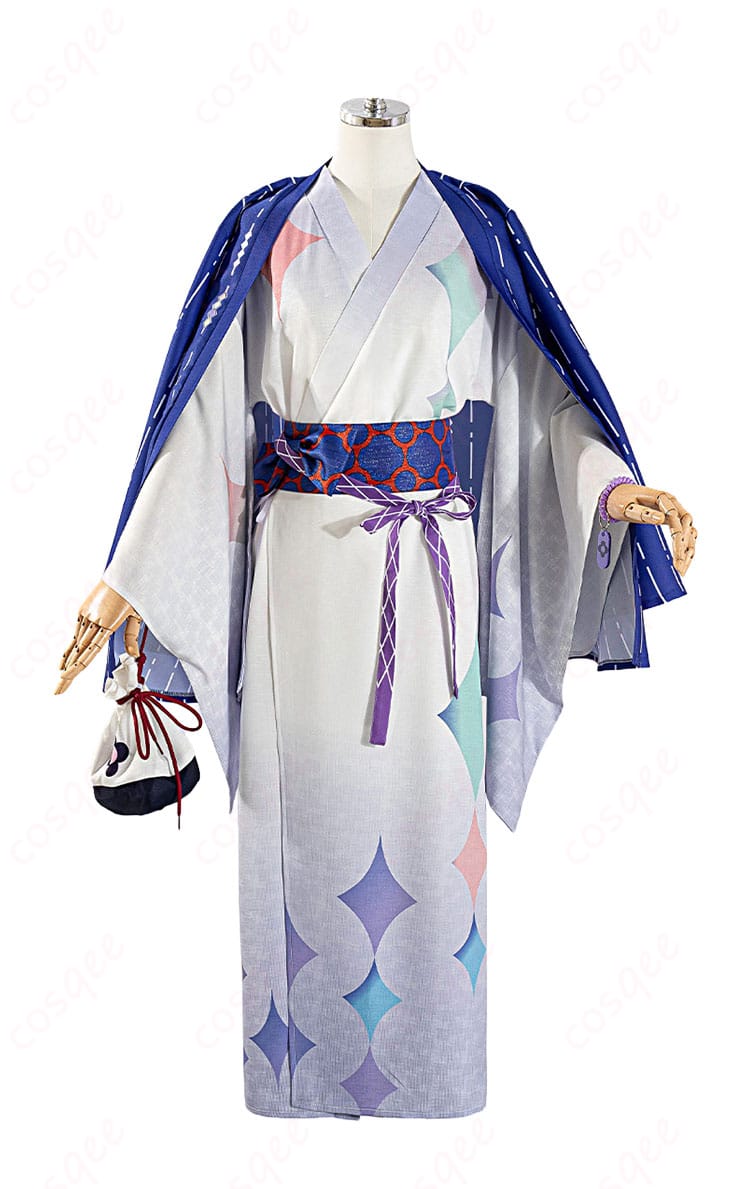 星導ショウの極楽湯・RAKU SPAコラボ浴衣Ver.コスプレ衣装の正面