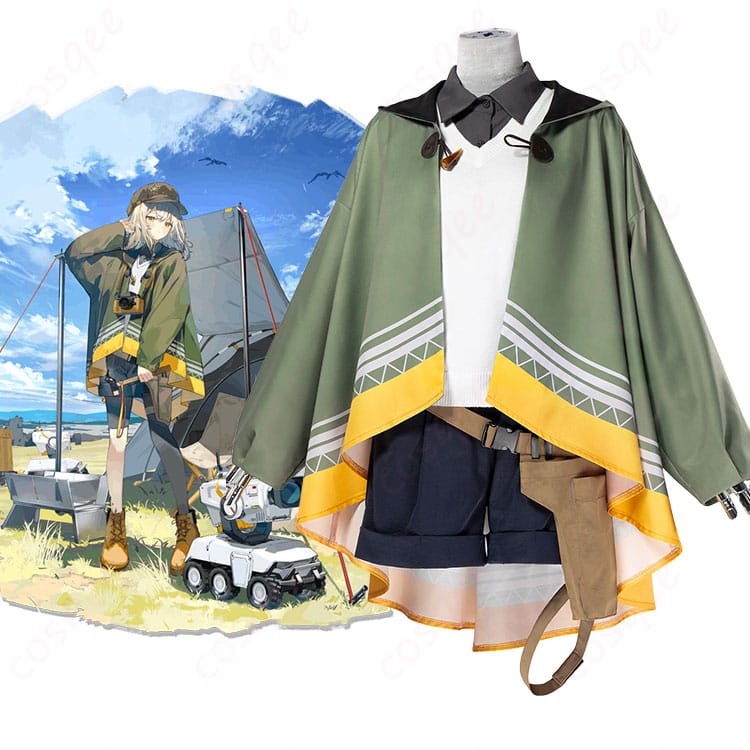 アークナイツのシーン「新たな地形」のキャラクター画像とコスプレ衣装の比較
