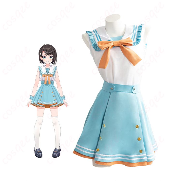 ホロライブ・大空スバルのキャラクター画像とラブミ!コスプレ衣装の商品画像