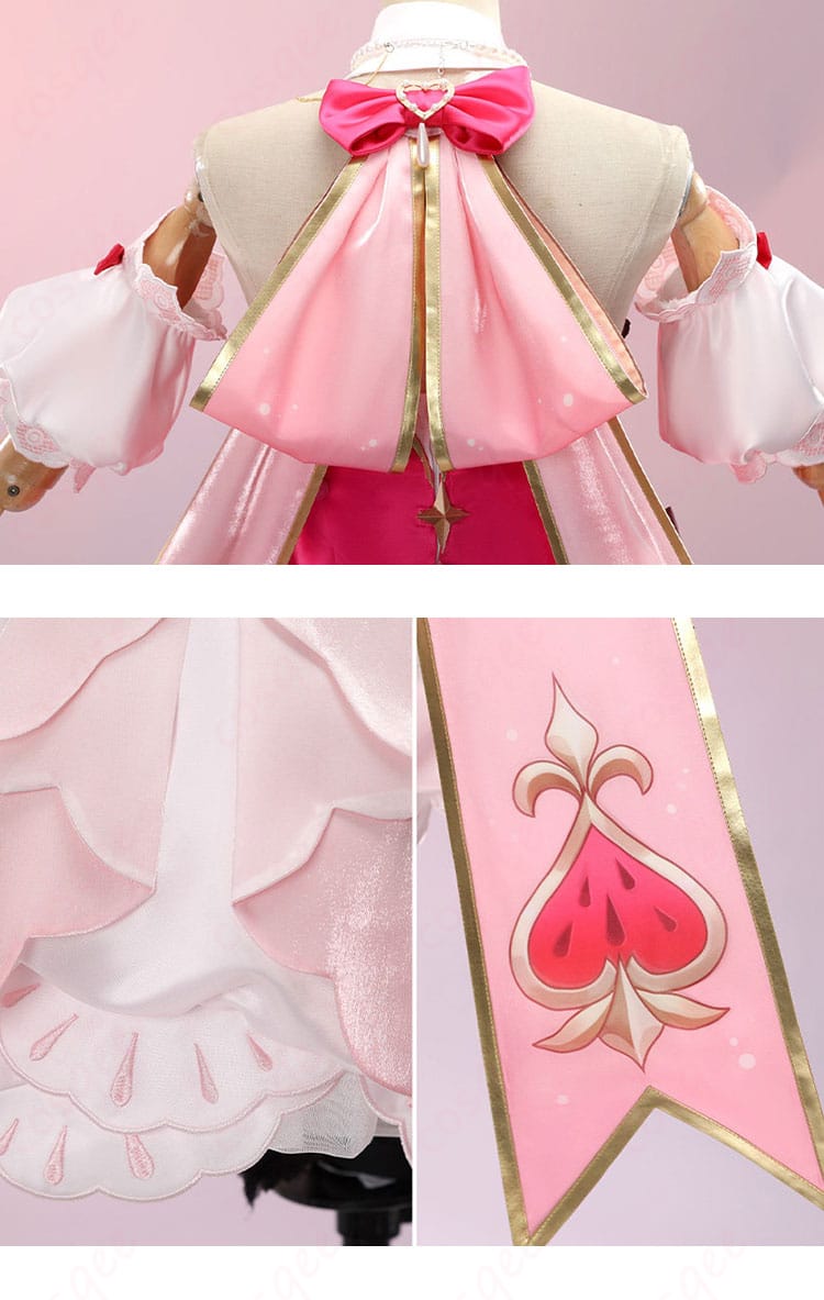 ヒアンシーのコスプレ衣装の背面装飾の詳細