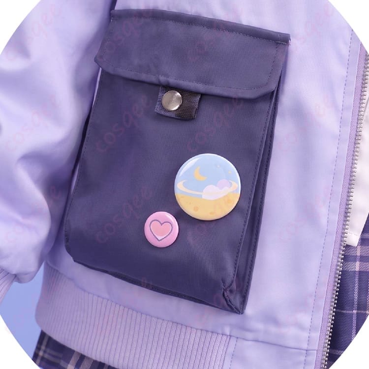 結城さくな 2026新衣装 制服Ver. コスプレ衣装｜パーカーとチェック柄スカートで撮影映え - 3枚目の画像