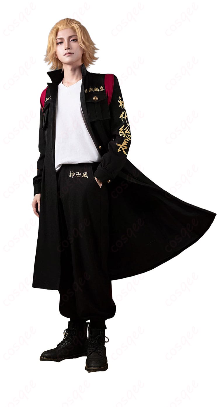 東京卍リベンジャーズ 佐野万次郎の特攻服を着用した正面のコスプレイメージ