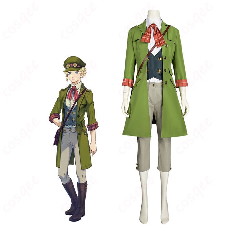 大逆転裁判のジーナ・レストレードのキャラクター画像とコスプレ衣装の比較