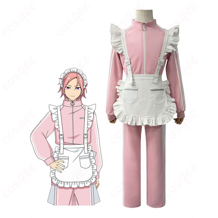 あんさんぶるスターズ！！のキャラクターイメージと萌え萌え文化祭ジャージメイド衣装の比較