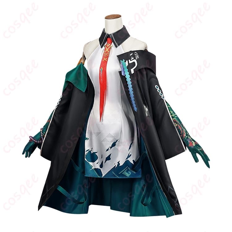 アークナイツ シー（Dusk）術師イメージの水墨風コスプレ衣装｜撮影映えと着やすさを両立 - 2枚目の画像