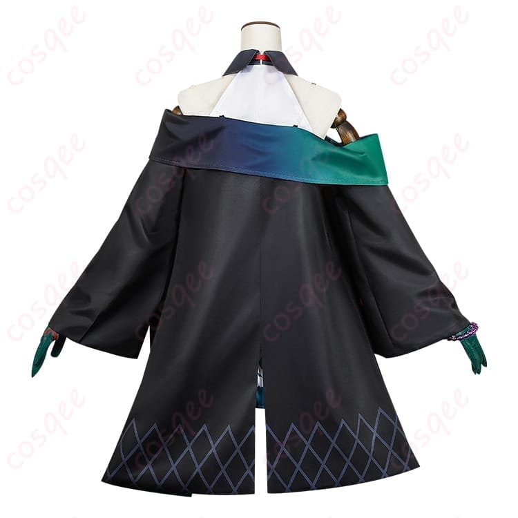 アークナイツ シー（Dusk）術師イメージの水墨風コスプレ衣装｜撮影映えと着やすさを両立 - 3枚目の画像