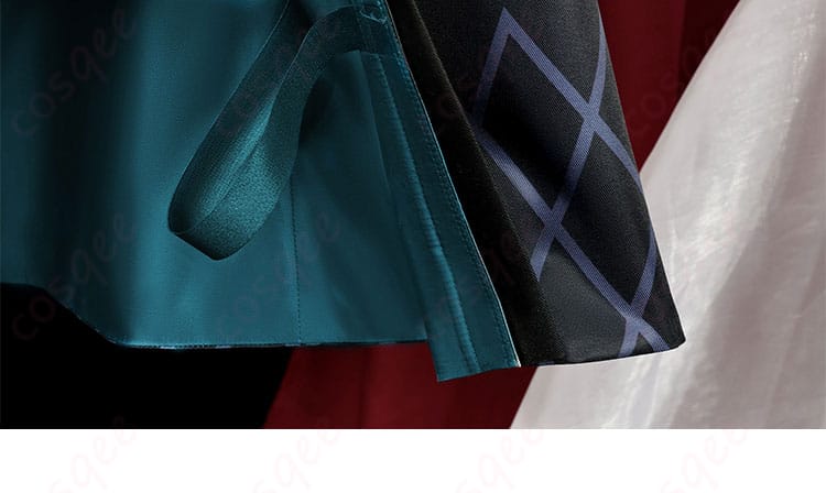 アークナイツ シー(夕)コスプレ衣装 スカートのディテール画像 フリルとデザイン