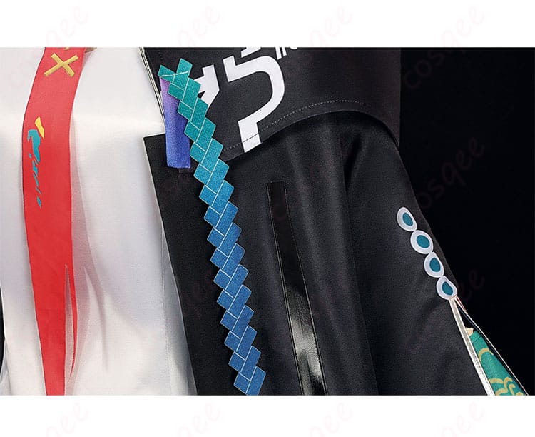 アークナイツ シー(夕)コスプレ衣装 左肩衣袖装飾のディテール画像 高品質仕上げ