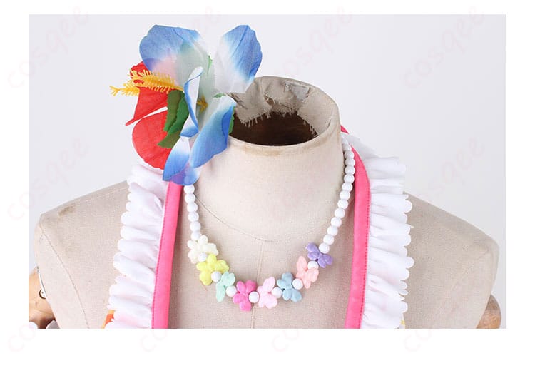 スペシャルウィーク コスプレ衣装 ネックチョーカー細部|ウマ娘 水着アクセサリーアップ