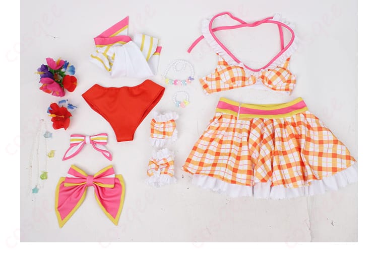 ウマ娘 水着スペシャルウィーク コスプレ衣装 セット内容一覧|トップスからアクセまで全10点