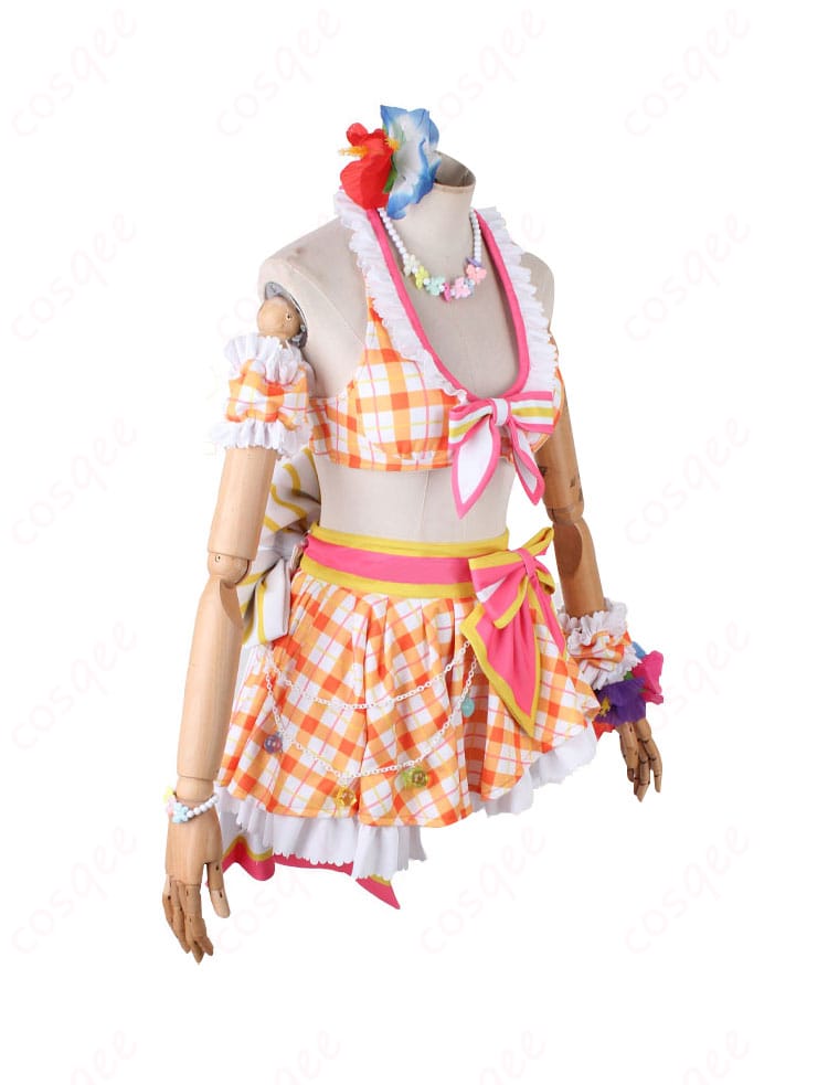 ウマ娘 スペシャルウィーク 水着 コスプレ衣装 左サイドビュー|立体裁断で美シルエット