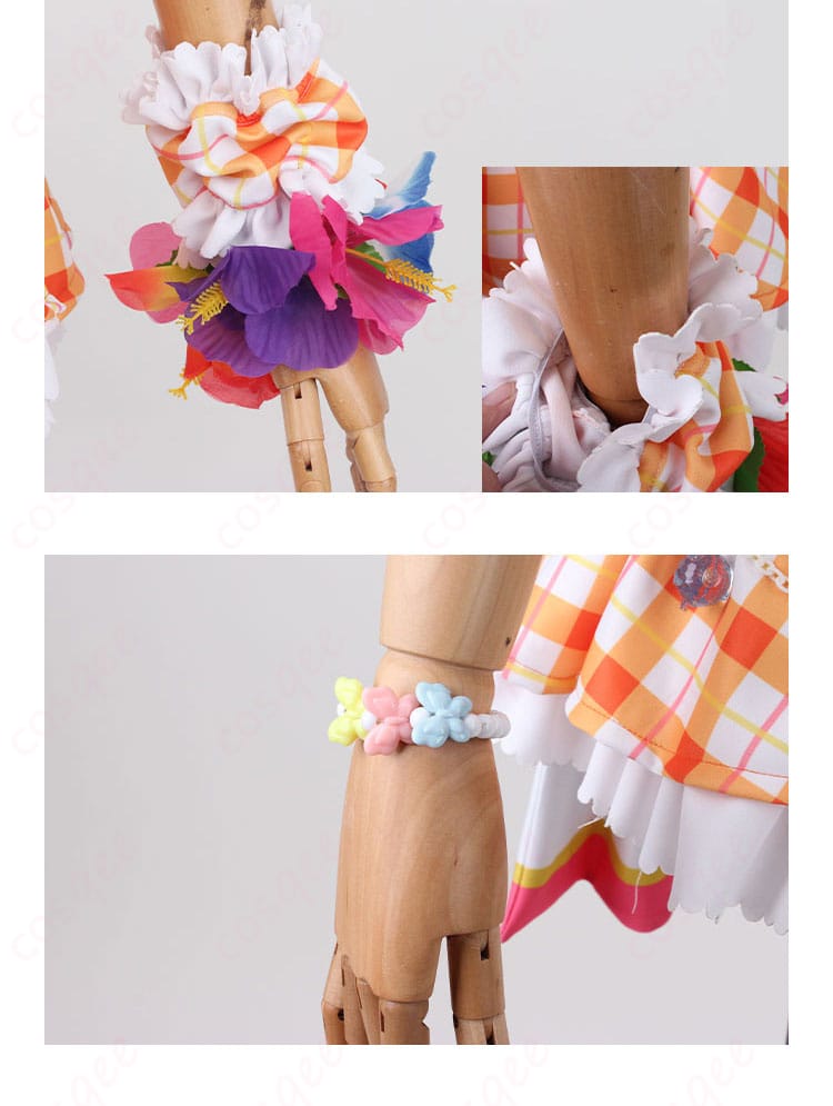 スペシャルウィーク コスプレ衣装 ブレスレット&花飾りディテール|手元までウマ娘らしさ満点