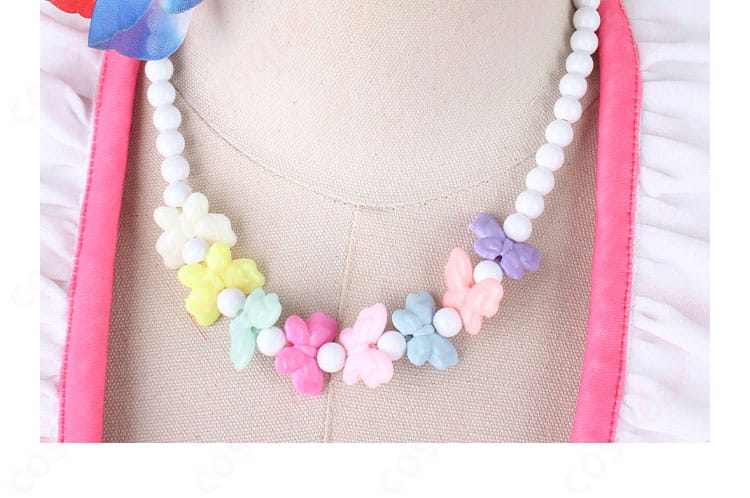 スペシャルウィーク コスプレ衣装 ネックレス クローズアップ|輝くパールで華やかさ倍増