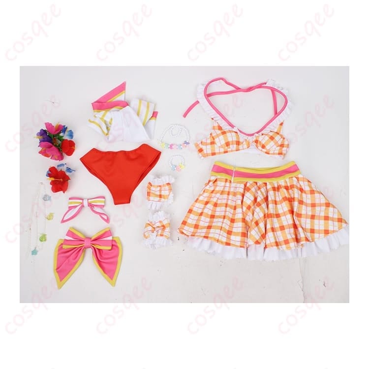 ウマ娘 スペシャルウィーク 水着コスプレ衣装 写真映え・着替えしやすい・XS〜XL - 5枚目の画像