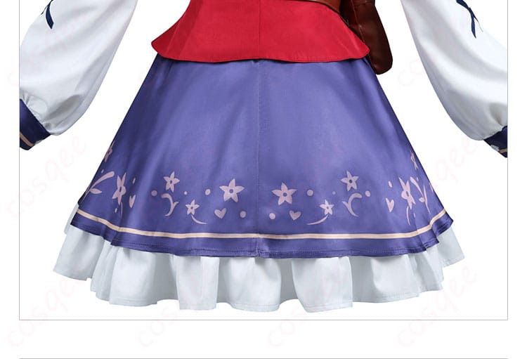 スカート背面フリル&ライン/マチカネタンホイザ 勝負服 ディテール