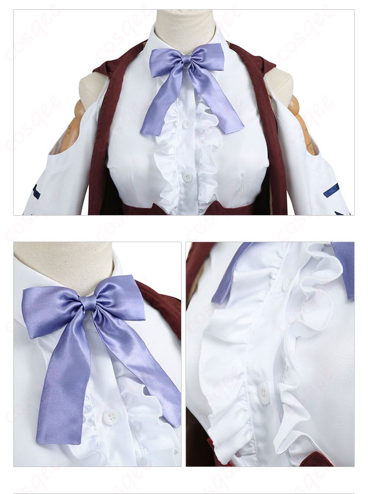 襟元の蝶リボン装飾アップ/ウマ娘 マチカネタンホイザ コスプレ衣装