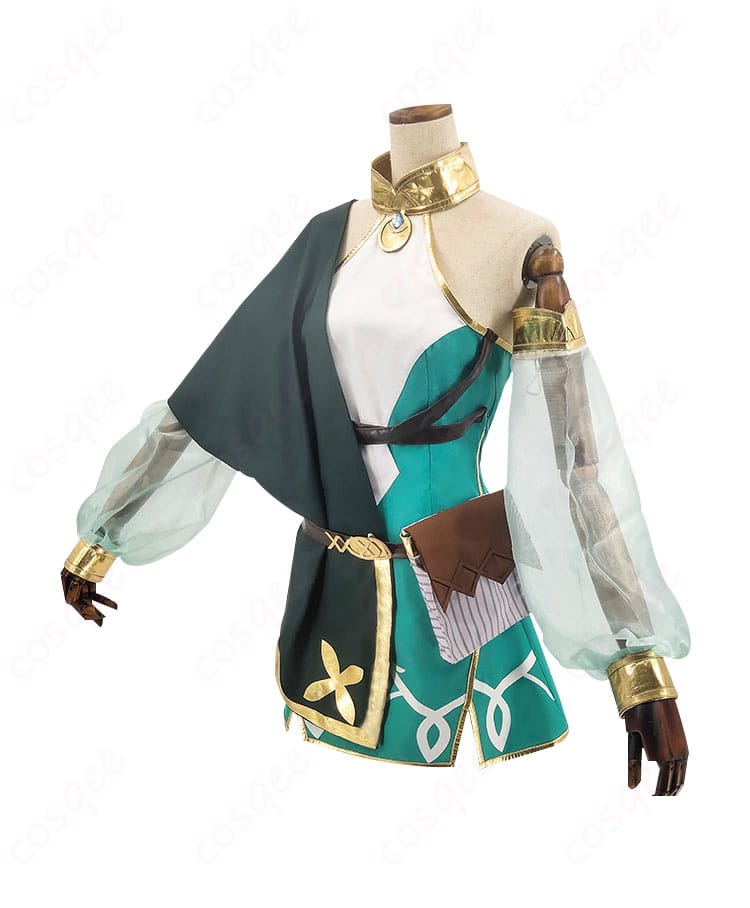 プリコネR コッコロ コスプレ衣装 側面ビュー ― マントの落ち感と袖ディテール