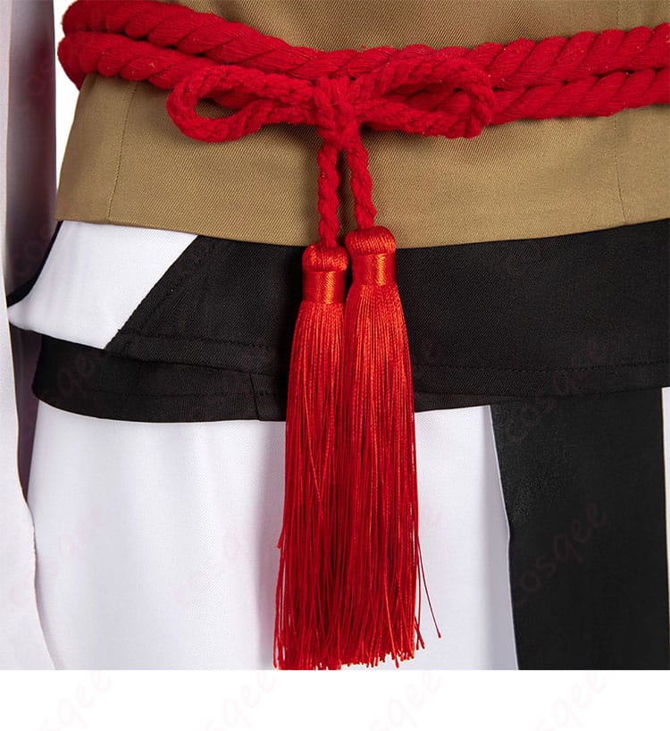 ギルティギア 梅喧(ばいけん)コスプレ衣装 腰部绳子蝴蝶结细节图 バトル衣装のディテール