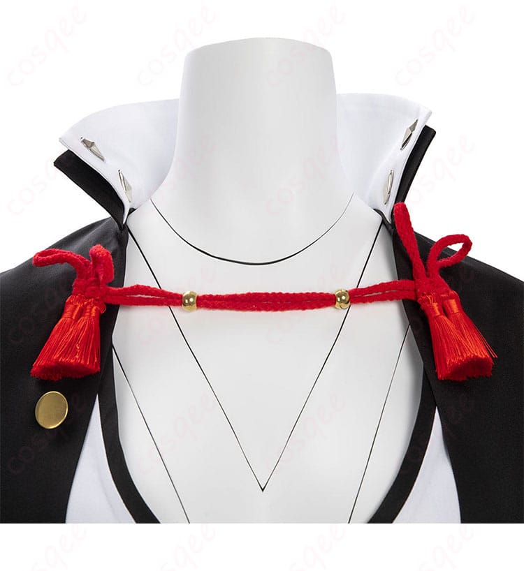 ギルティギア 梅喧(ばいけん)コスプレ衣装 脖子绳子装饰细节