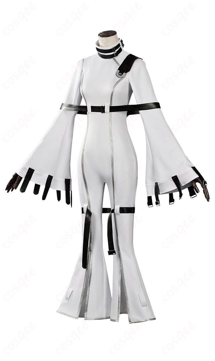 コードギアス C.C. 拘束衣 コスプレ衣装 右側面写真 – 立体裁断とフィット感を確認