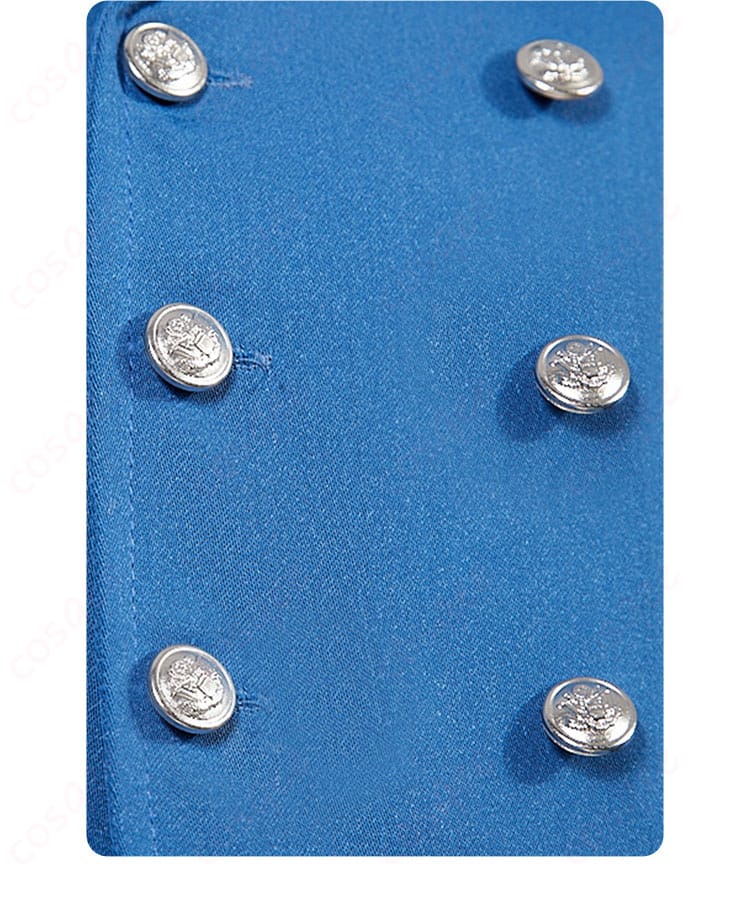 黒執事 シエル コスプレ衣装 ボタン細部写真|金属調ボタンの高級感