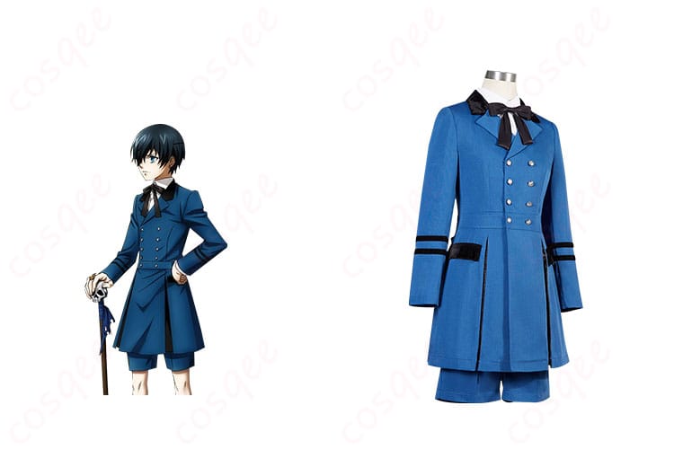 黒執事 シエル・ファントムハイヴ コスプレ衣装 正面×キャラ比較画像|忠実再現をチェック