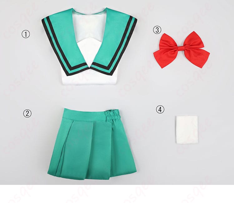 斉Ψ 照橋心美 制服コスプレ衣装 フルセット内容一覧|トップス+スカート+スカーフ+靴下