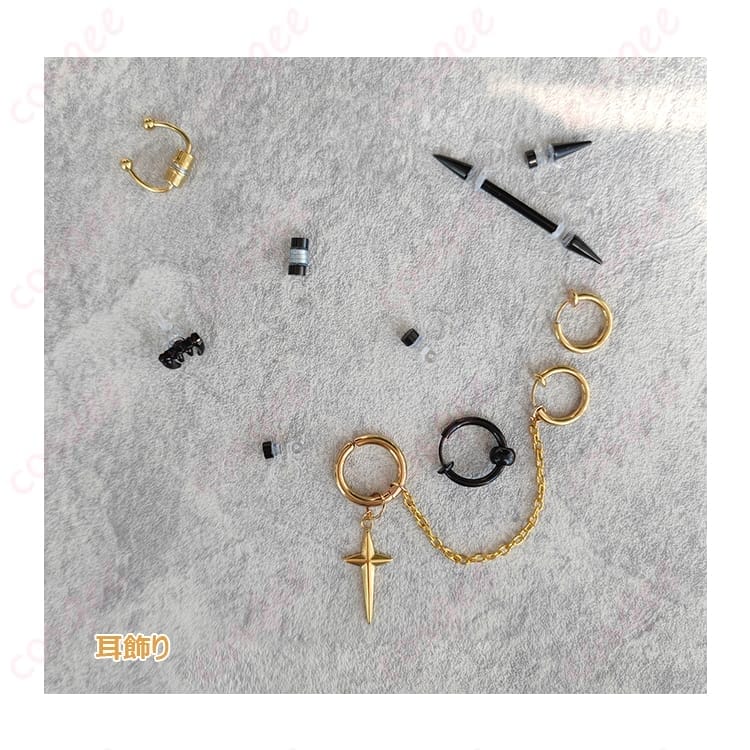 にじさんじ ヘックス・へイワイヤー コスプレ衣装 13点セットでダークゴシックを美しく表現 - 6枚目の画像