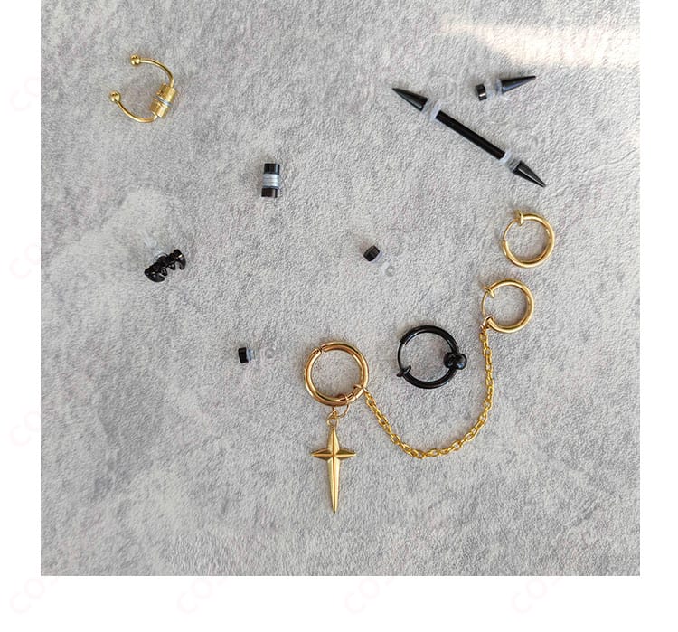 コスプレ用アクセ一式 首飾り・イヤリング・小物 セット内容紹介