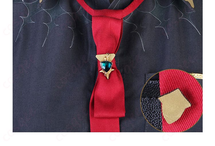 ネクタイ装飾&ピン クールなデザインでキャラ感アップ