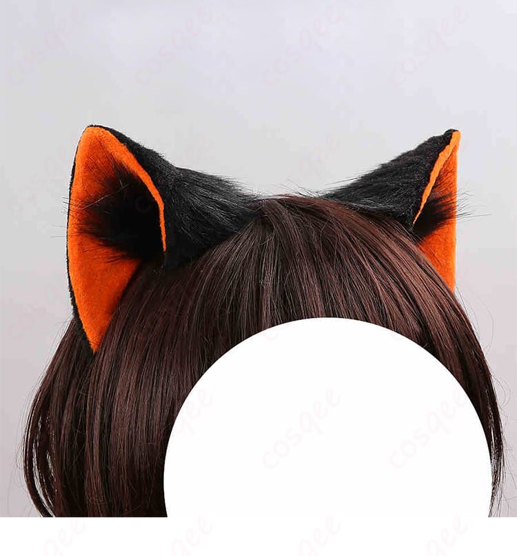 Trickstarハロウィンコスプレ衣装 オレンジヘッドドレス拡大 ポップな差し色が魅力