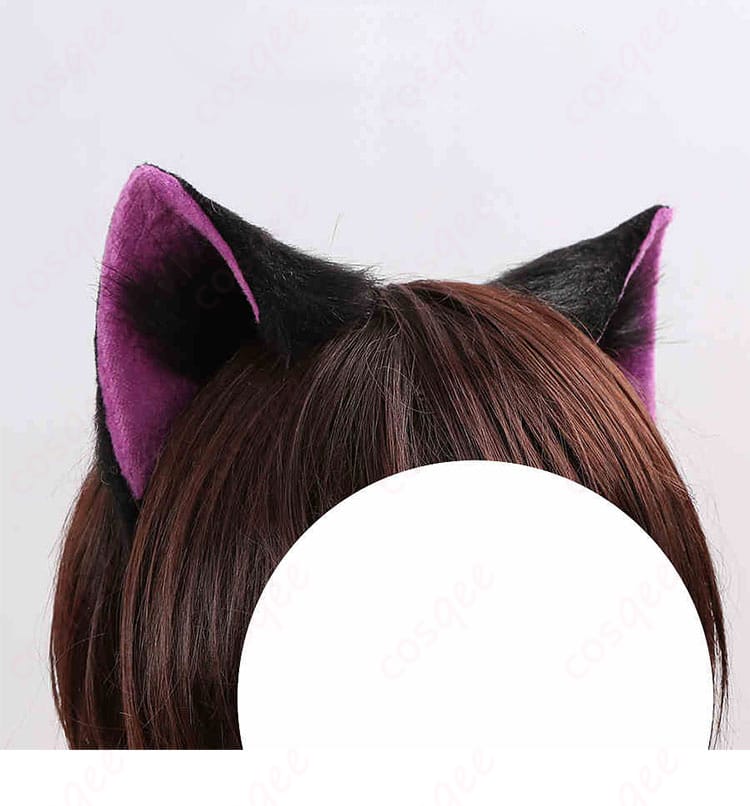 Trickstarハロウィンコスプレ衣装 紫色ヘッドドレス拡大 写真映えする華やかポイント