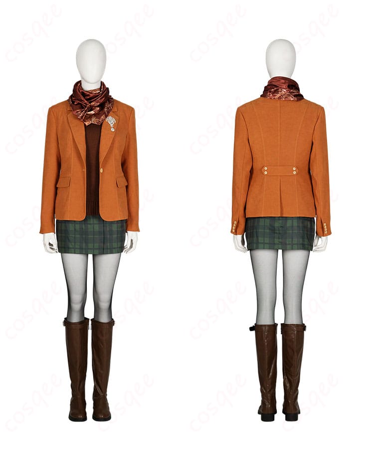 バイオハザードRE:4 アシュリー・グラハム コスプレ衣装 フロント&バックビュー|360度シルエット確認