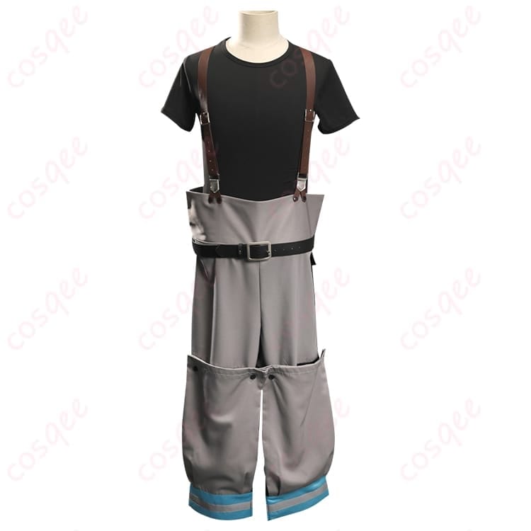 炎炎ノ消防隊 森羅日下部 コスプレ衣装 第8隊風で動きやすく撮影映えする一着 - 4枚目の画像