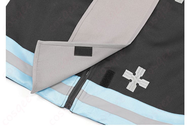 森羅日下部 コスプレ衣装 上衣のジッパー詳細画像