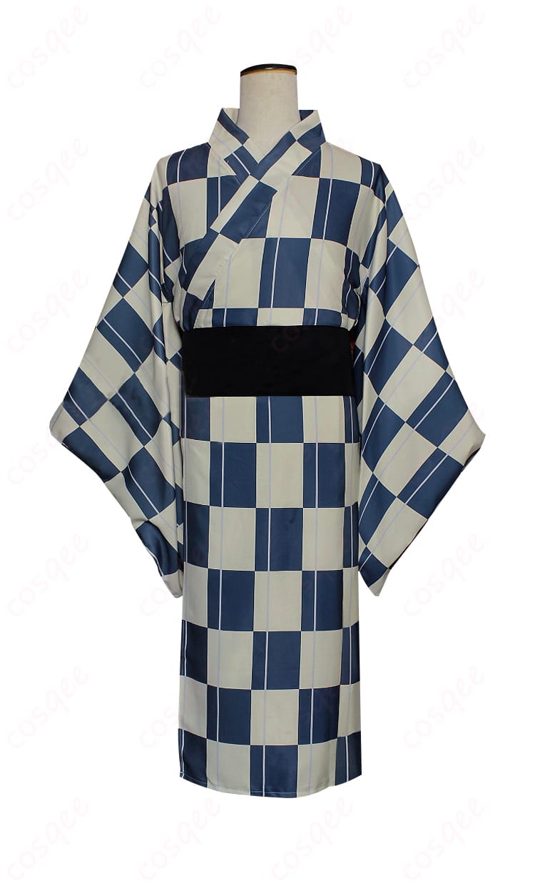 ハイキュー!! 影山飛雄 夏祭り浴衣 コスプレ衣装 正面フルショット|烏野高校モデル・オーダーメイド対応