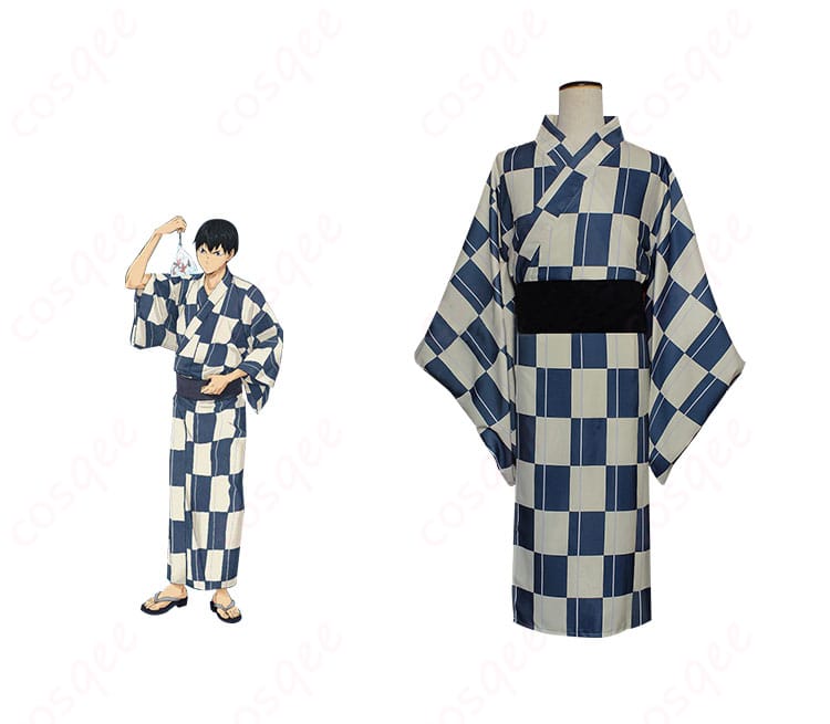 ハイキュー!! 影山飛雄 コスプレ衣装 夏祭り浴衣 商品&キャラ比較画像 ─ 忠実再現をチェックしてコスプレ通販COSCLTへ!