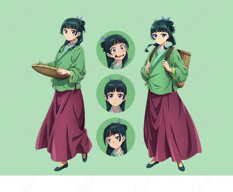 薬屋のひとりごと 猫猫コスプレ衣装 正面+アニメキャラ比較|忠実再現を今すぐチェック