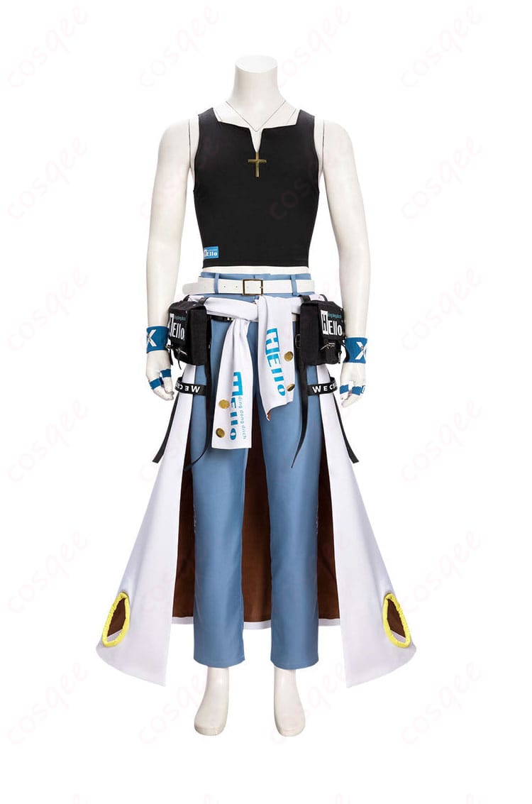 ギルティギア ストライヴ シン=キスク コスプレ衣装 正面全身写真|コートやベルトの質感をしっかり確認