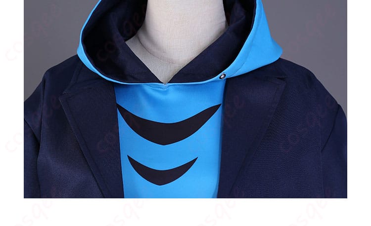 麻中蓬 コスプレ 上衣ネックライン刺繍アップ アニメ通りの精密仕様