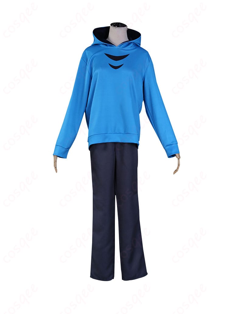 麻中蓬 パーカー+ズボン着用 コスプレ衣装 正面シルエット確認用