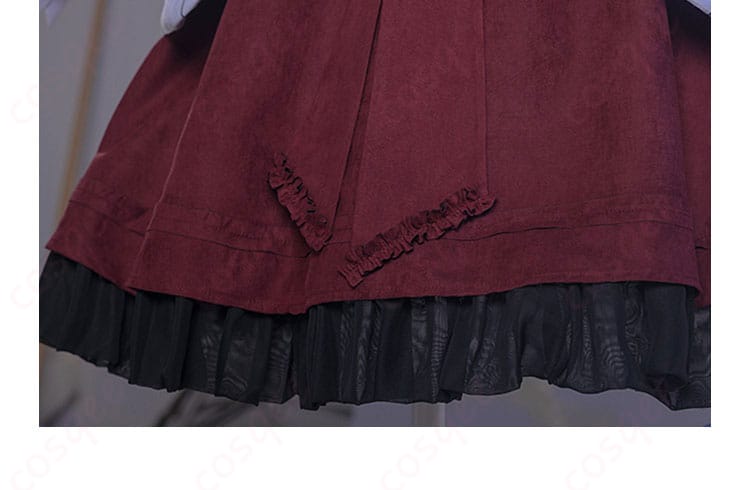 時空の絵旅人 コスプレ衣装 スカート裾 レース&刺繍アップ|華やかさUP