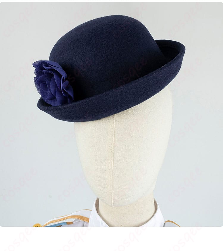 ライスシャワー コスプレ衣装 帽子クローズアップ|シンボルリボン付きキャップの高再現度